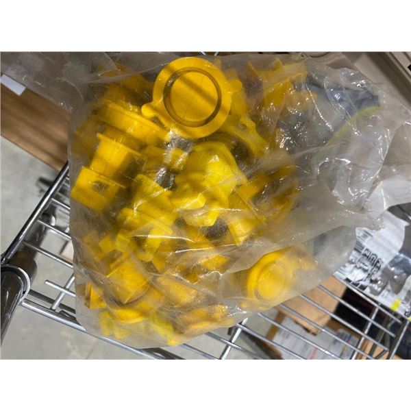 APPROX. 25 ROUND POST ELECTRIC FENCE INSULATORS