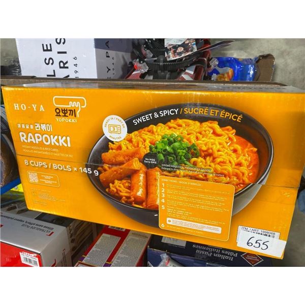 8 CUPS OF SWEET AND SPICY RAMEN NOODLES