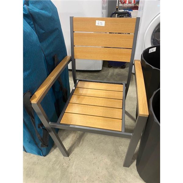 PATIO CHAIR - 1 LEG BENT SLIGHTLY
