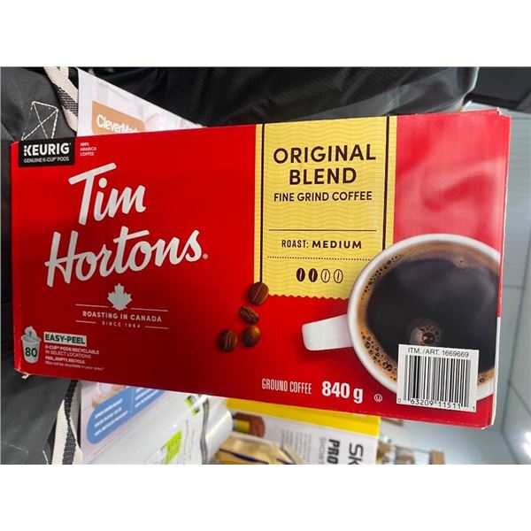 80 PODS OF KEURIG TIM HORTON COFFEE