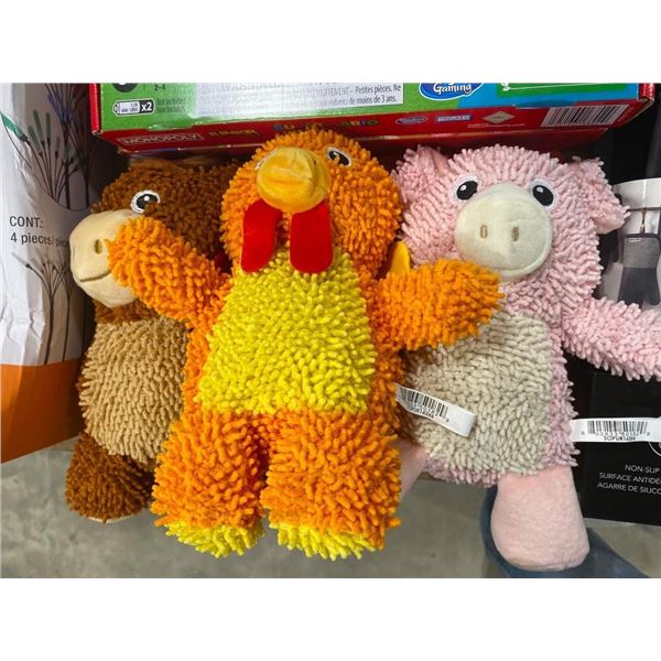 3 FARM FRIENDS DOG TOYS