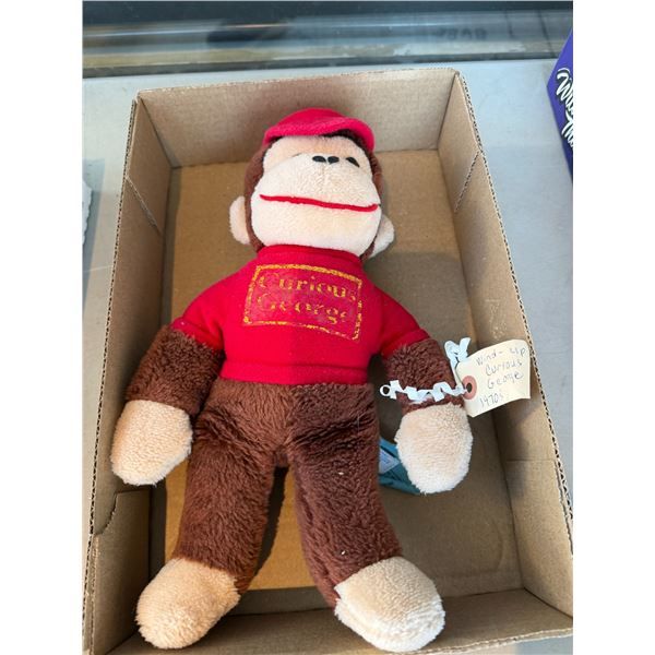 Vintage wind up curious George 1970s