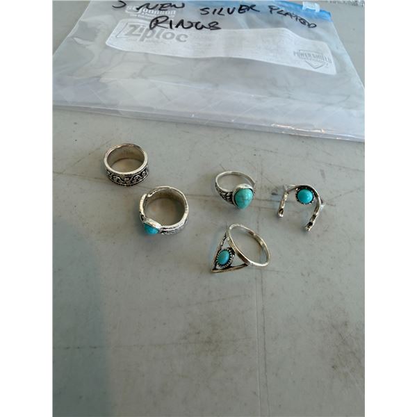 Silver plated rings