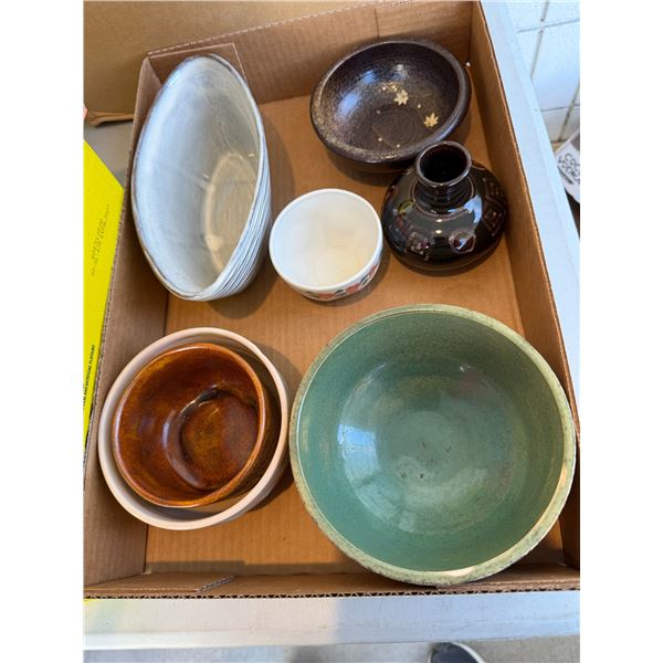 Assorted pottery