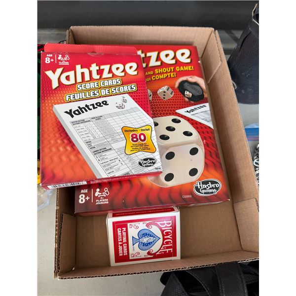 Yahtzee and cards