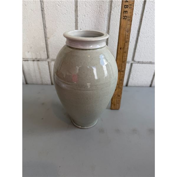Signed pottery vase