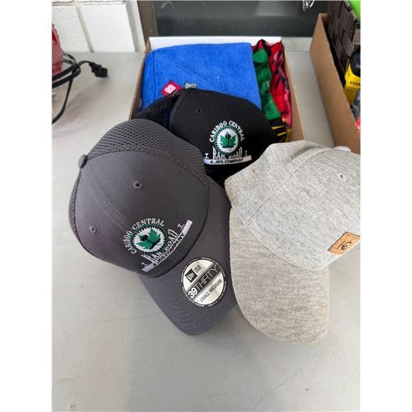 Caps and towels, etc.