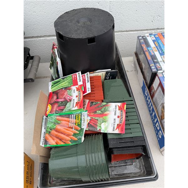 Seeds and planting pot