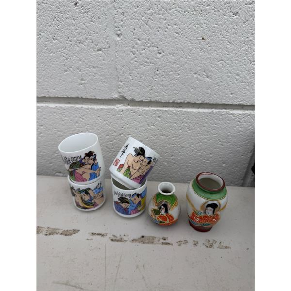 Asian style decor and vases