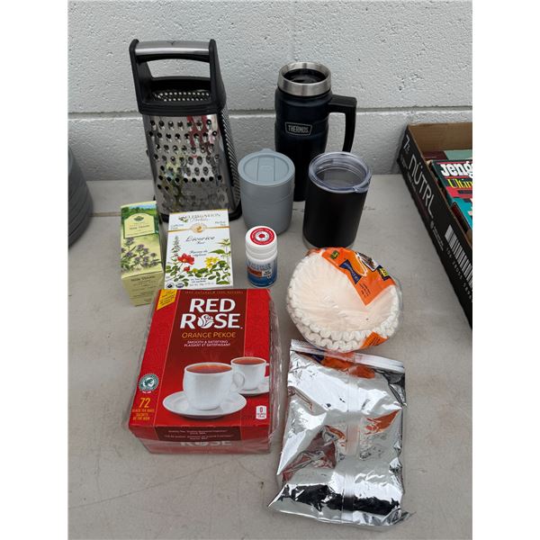 Kitchen items, teas, etc.