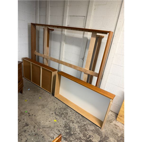teak Queen size bed frame with drawers