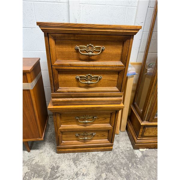 Pair of nightstands 22" x 14" x 21 1/4" tall