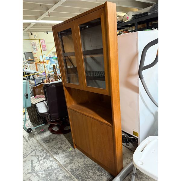 Teak corner unit 34 inches wide 72 inches