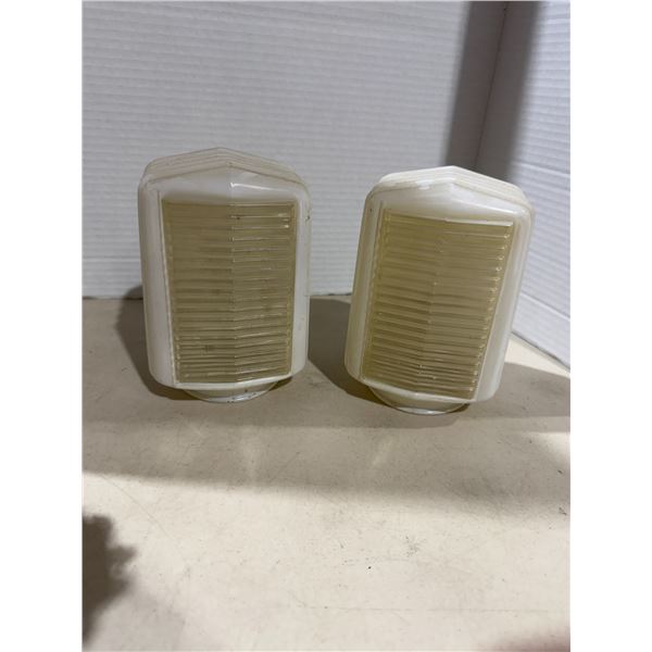 Vintage light fixture shades