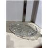 Image 1 : Fostoria MEADOW ROSE CRYSTAL *10" FOOTED 3 PART RELISH