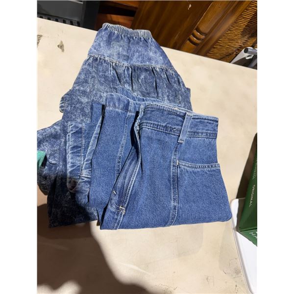 Vintage long medium, jean ski skirts
