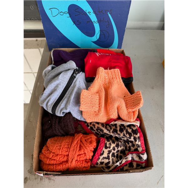 Dog sweaters, mostly XS