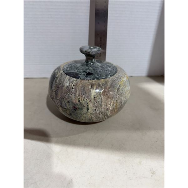 Stone lidded dish
