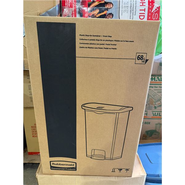 New Rubbermaid, Slim, Jim, plastic step on container