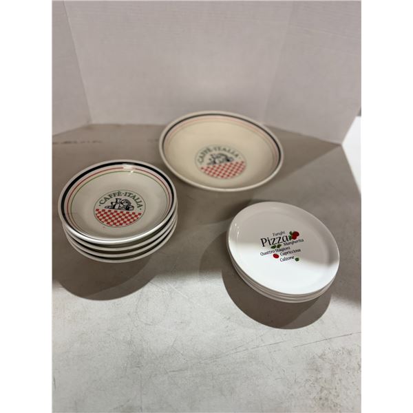 Pasta bowls, and pizza plates