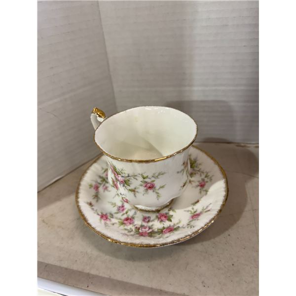 Paragon Victorians rose tea cup, and saucer