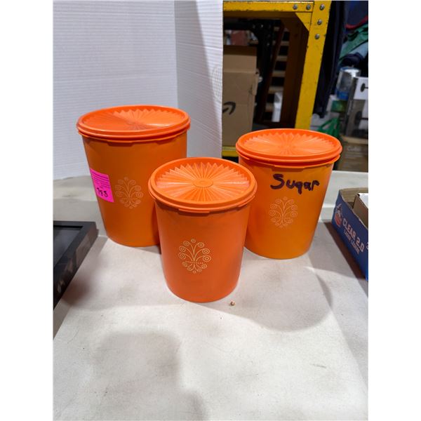 Tupperware canisters