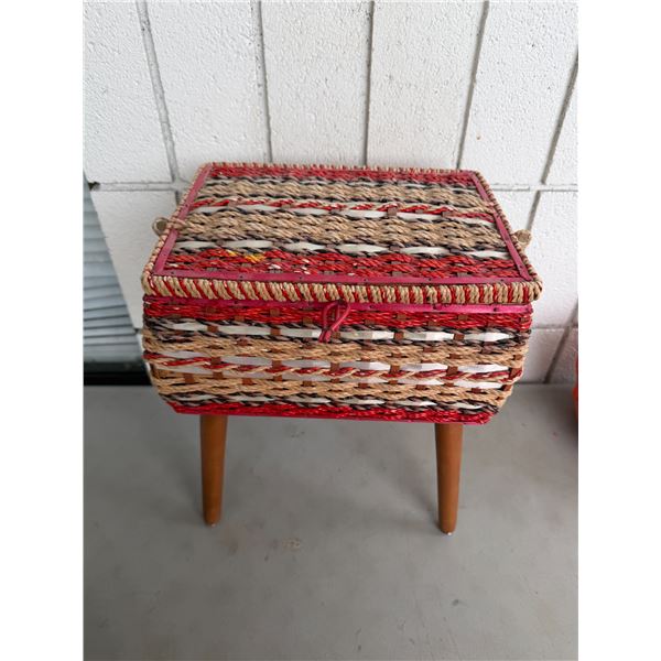 Vintage sewing basket