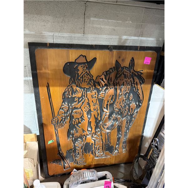 Carved artwork 37 1/2" x 47"