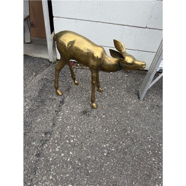 Brass deer 19 inches tall