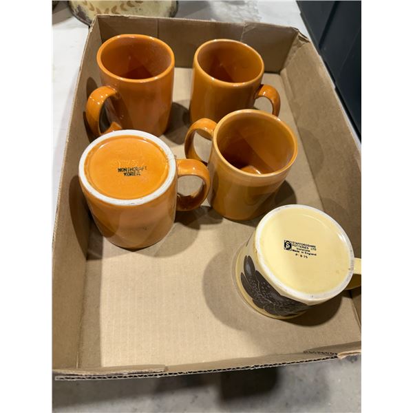 Pottery mugs