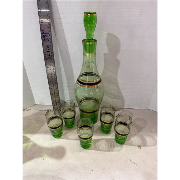 Decanter and glasses