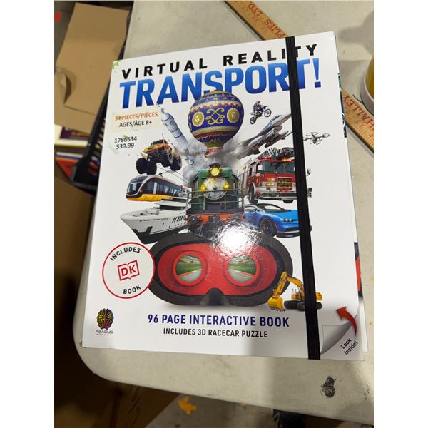 Virtual reality, transport interactive book