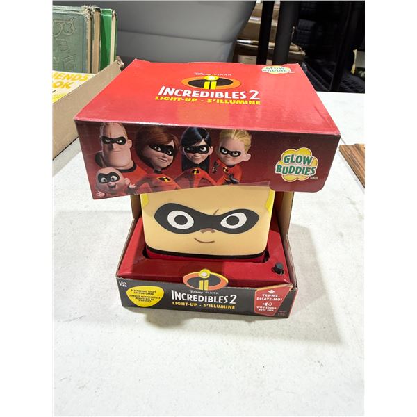 Disney Pixar Incredibles, two lite up Glo buddy speaks