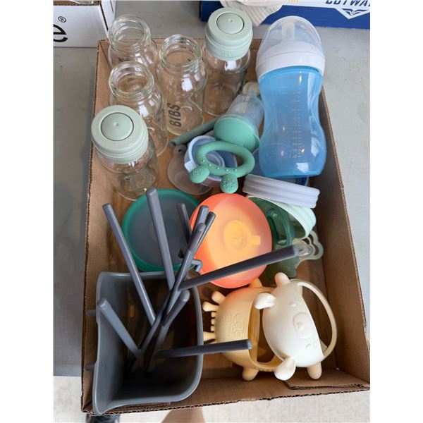 Baby bottles and teethers