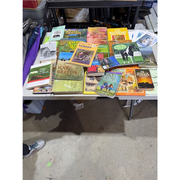 Back roads and getaway places of Canada book gardening books, building books, etc.