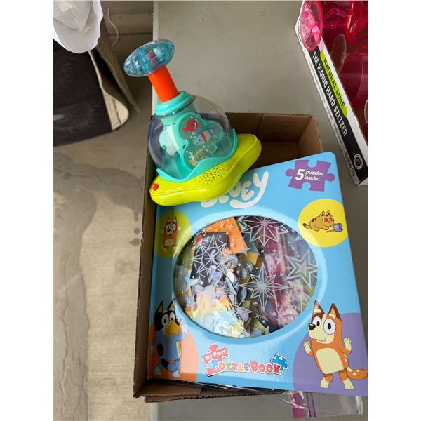 Bluey puzzle and other toy