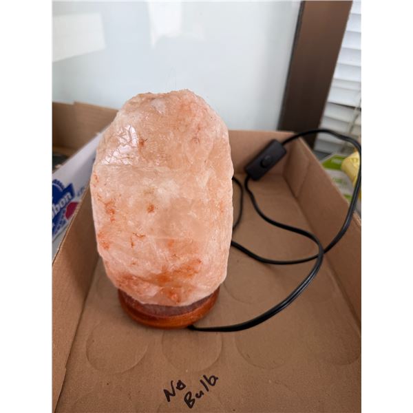 Salt lamp, no bulb