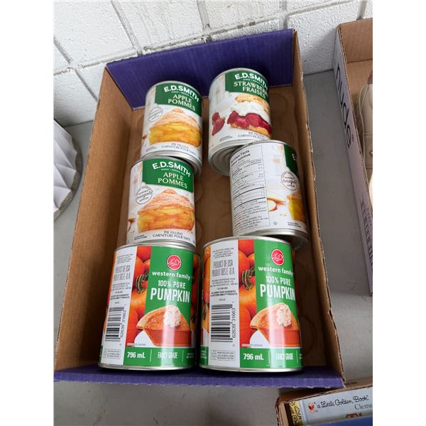 Size 6 pumpkin and other pie fillings dates are all