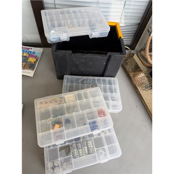 Spare pack bins and contents