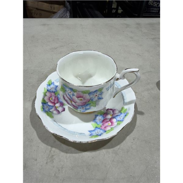 Royal, Albert tea cup, and saucer