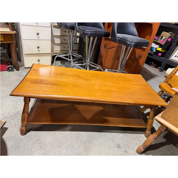 Maple Coffee Table 47" x 21" x 16" tall
