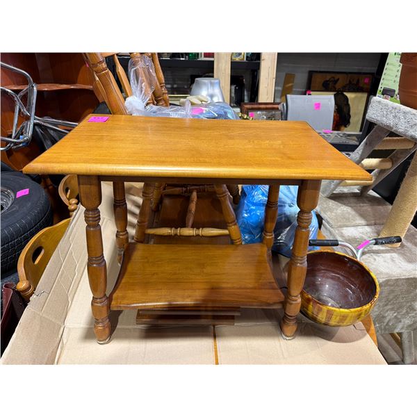 Maple Side Table 28" x 16" x 23