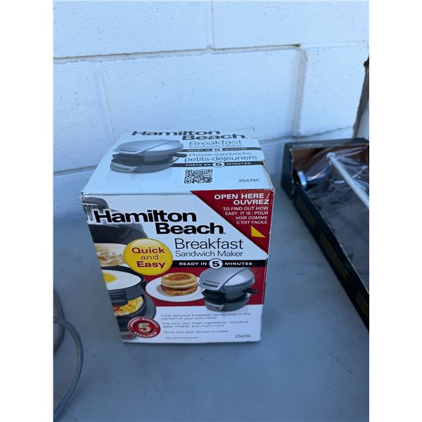 Hamilton Beach breakfast sandwich maker