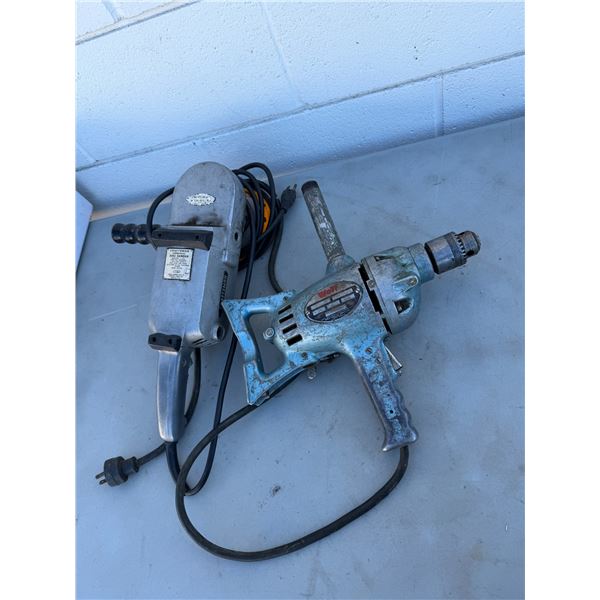 Craftsman disc sander and wolf drill