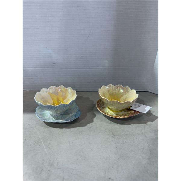 Vintage, Royal, Winton, Graham, Wade's lotus blossom dessert bowls