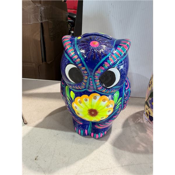 Mexico hand-painted Owl coin