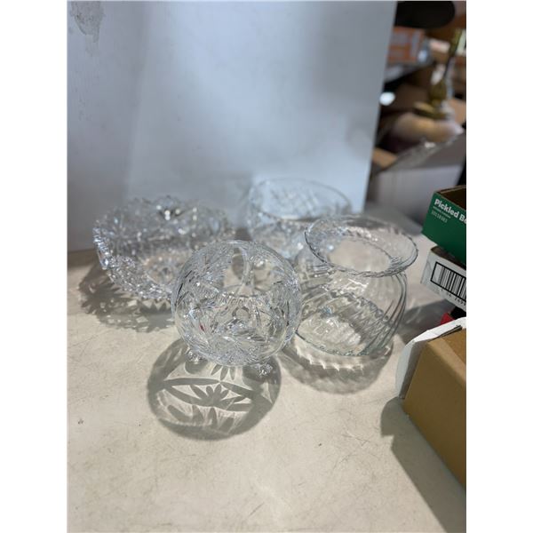 Crystal bowls