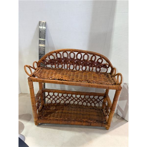 Wicker shelf