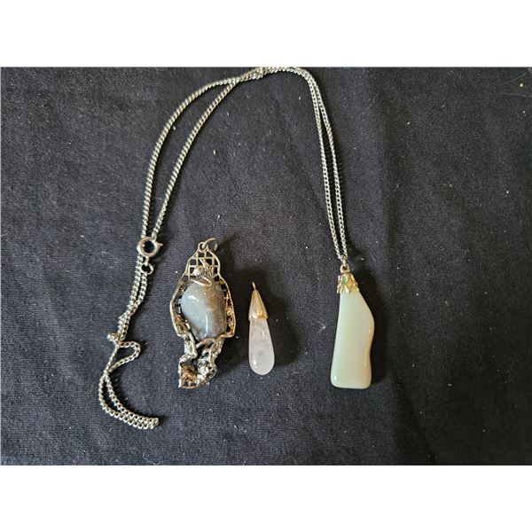 3 stone pendants