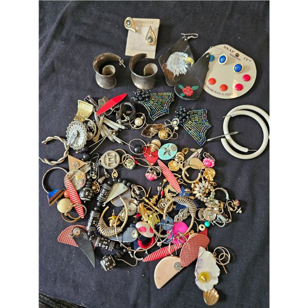 Large lot of earrings